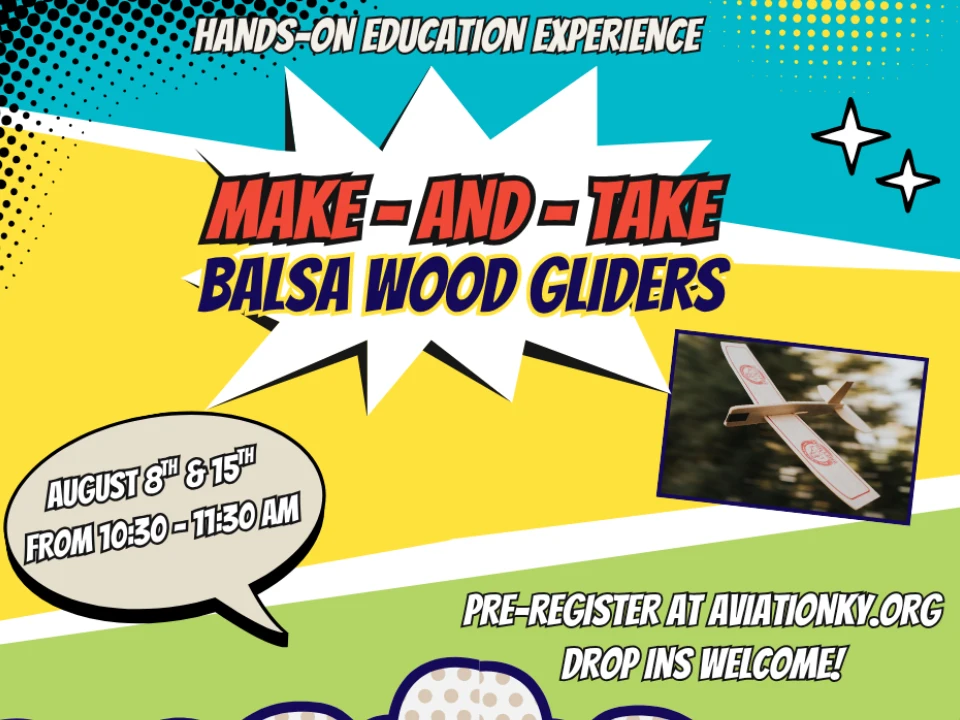 Make and Take Balsa Wood Gliders